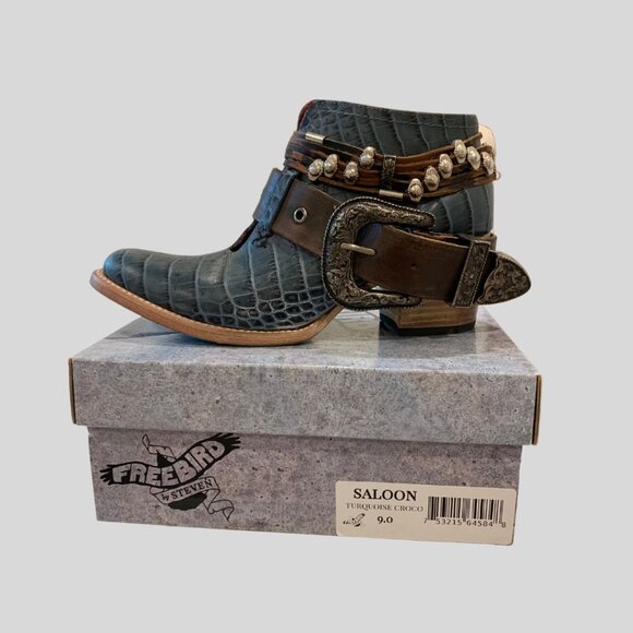 Freebird Saloon- Turquoises Croc - Picture 2 of 7